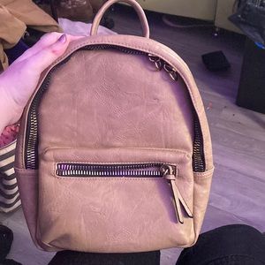 Beige/Brown Backpack
